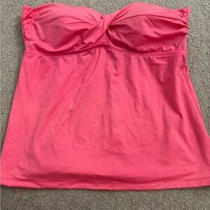Mossimo Supply Co. Bright Pink Strapless Swim Top